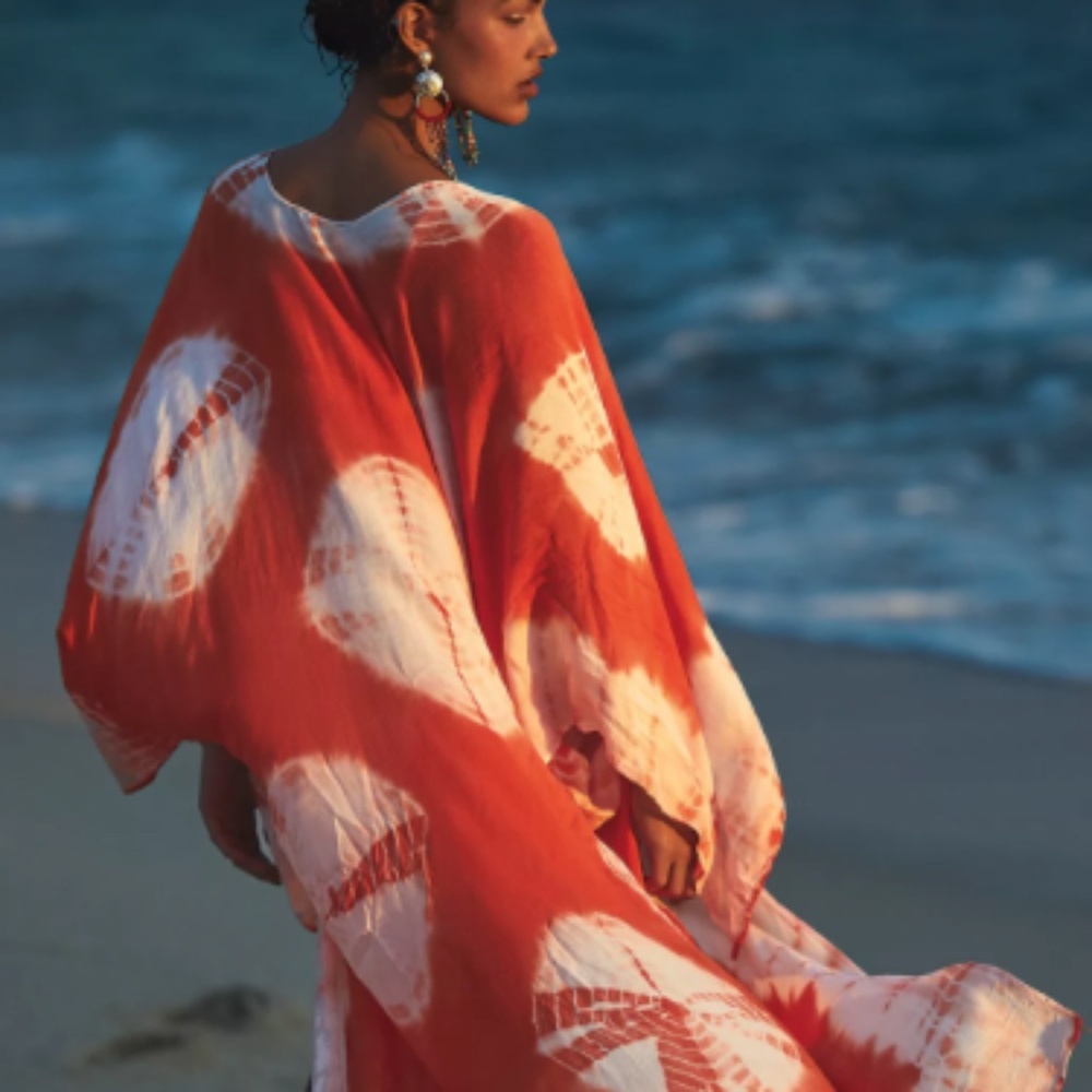 Free People Spellbound Tie Dye Kimono Coverup Beach Coverup